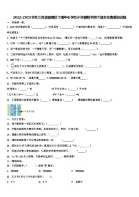 2022-2023学年江苏省宿豫区丁嘴中心学校小学部数学四下期末经典模拟试题含解析