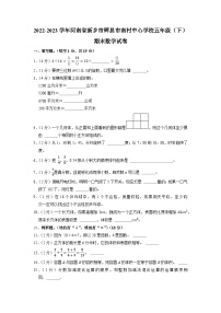 河南省新乡市辉县市南村镇中心学校2022-2023学年五年级下学期期末数学试卷