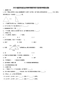 2023届吉林省白山市靖宇县数学四下期末联考模拟试题含解析