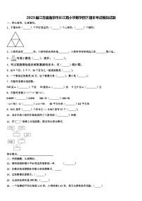 2023届江苏省南京市长江路小学数学四下期末考试模拟试题含解析