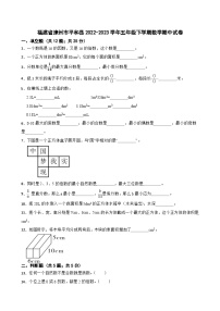 福建省漳州市平和县2022-2023学年五年级下学期数学期中试卷