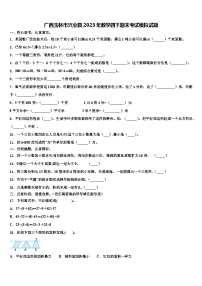 广西玉林市兴业县2023年数学四下期末考试模拟试题含解析