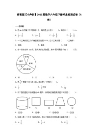 苏教版【小升初】2023届数学六年级下册期末检测试卷（A卷）含解析