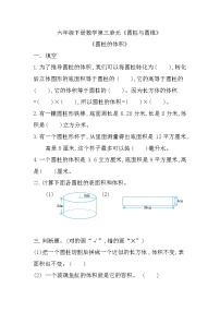 人教版六年级下册圆柱的体积综合训练题