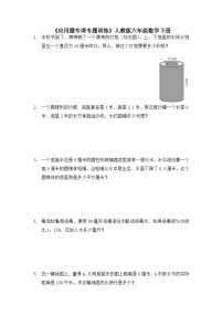 《应用题专项专题训练》（试题）六年级下册数学人教版（无答案）