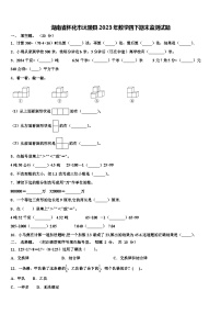 湖南省怀化市沅陵县2023年数学四下期末监测试题含解析