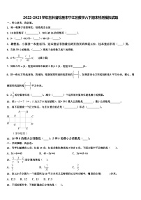 2022-2023学年吉林省松原市宁江区数学六下期末检测模拟试题含解析