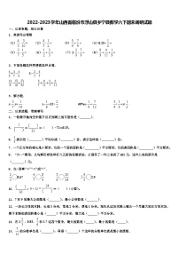 2022-2023学年山西省临汾市浮山县乡宁县数学六下期末调研试题含解析