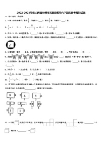 2022-2023学年山西省忻州市五寨县数学六下期末联考模拟试题含解析