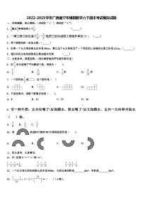 2022-2023学年广西南宁市横县数学六下期末考试模拟试题含解析