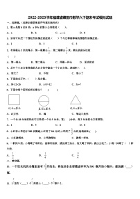 2022-2023学年福建省莆田市数学六下期末考试模拟试题含解析