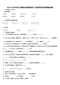 2022-2023学年辽宁省鞍山市铁西区数学六下期末教学质量检测模拟试题含解析