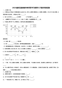 2023届河北省承德市鹰手营子矿区数学六下期末检测试题含解析