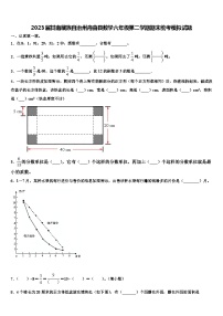 2023届甘南藏族自治州舟曲县数学六年级第二学期期末统考模拟试题含解析