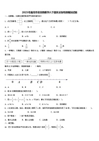 2023年南充市蓬安县数学六下期末达标检测模拟试题含解析