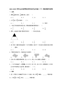 山东省青岛市市北区2022-2023学年五年级下学期期末数学试卷