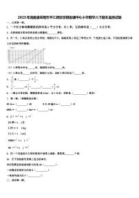 2023年湖南省岳阳市平江县安定镇官塘中心小学数学六下期末监测试题含解析