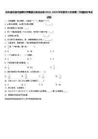 吉林省松原市前郭尔罗斯蒙古族自治县2022-2023学年数学六年级第二学期期末考试试题含解析