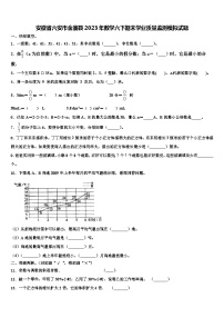 安徽省六安市金寨县2023年数学六下期末学业质量监测模拟试题含解析