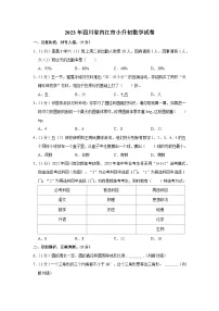 2023年四川省内江市六年级下学期小升初数学试卷