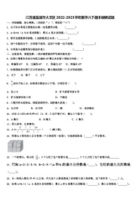 江苏省盐城市大丰区2022-2023学年数学六下期末调研试题含解析