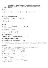 河北省邯郸市大名县2023年数学六下期末教学质量检测模拟试题含解析