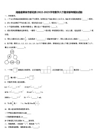 湖南省娄底市新化县2022-2023学年数学六下期末联考模拟试题含解析