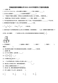 甘肃省定西市通渭县小学2022-2023学年数学六下期末经典试题含解析