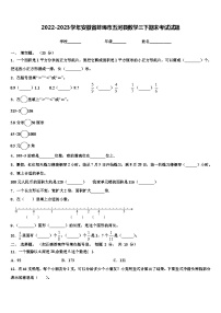 2022-2023学年安徽省蚌埠市五河县数学三下期末考试试题含解析