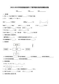 2022-2023学年安徽省芜湖市三下数学期末质量检测模拟试题含解析