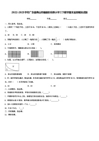 2022-2023学年广东省佛山市顺德区伦教小学三下数学期末监测模拟试题含解析