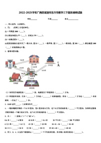 2022-2023学年广西防城港市东兴市数学三下期末调研试题含解析