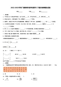 2022-2023学年广西柳州市城中区数学三下期末调研模拟试题含解析