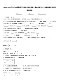 2022-2023学年山东省临沂市平邑县平邑街道第一中心校数学三下期末教学质量检测模拟试题含解析