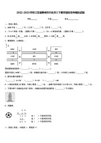 2022-2023学年江苏省泰州市兴化市三下数学期末统考模拟试题含解析