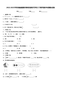 2022-2023学年河南省信阳市浉河区新时代学校三下数学期末考试模拟试题含解析