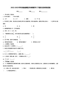 2022-2023学年河南省鹤壁市浚县数学三下期末达标检测试题含解析