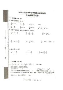 湖北省武汉市东湖高新区2022-2023学年五年级下学期数学期末试卷