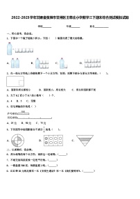 2022-2023学年甘肃省张掖市甘州区王阜庄小学数学三下期末综合测试模拟试题含解析