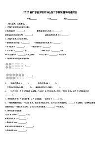 2023届广东省深圳市坪山区三下数学期末调研试题含解析