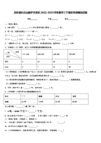 吉林省长白山保护开发区2022-2023学年数学三下期末检测模拟试题含解析