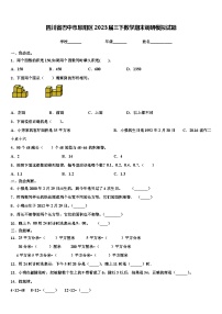 四川省巴中市恩阳区2023届三下数学期末调研模拟试题含解析