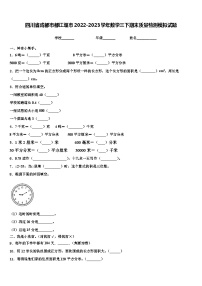 四川省成都市都江堰市2022-2023学年数学三下期末质量检测模拟试题含解析