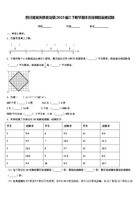 四川省宜宾县双龙镇2023届三下数学期末质量跟踪监视试题含解析