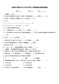 天津市宁河县2022-2023学年三下数学期末达标检测试题含解析