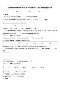 安徽省铜陵市铜陵县2022-2023学年数学三下期末质量检测模拟试题含解析