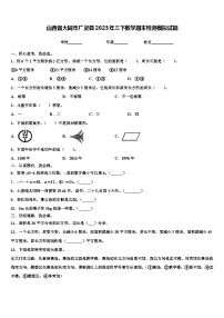 山西省大同市广灵县2023年三下数学期末检测模拟试题含解析