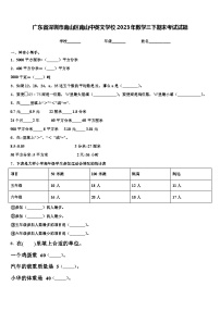 广东省深圳市南山区南山中英文学校2023年数学三下期末考试试题含解析