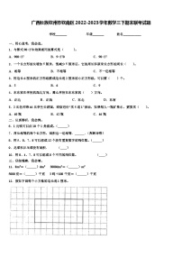 广西壮族钦州市钦南区2022-2023学年数学三下期末联考试题含解析