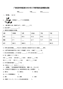 广西玉林市博白县2023年三下数学期末监测模拟试题含解析